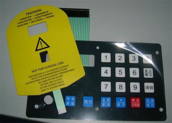 panneau imperméable adhésif de bouton poussoir de contact à membrane de 3M, résistance à la corrosion